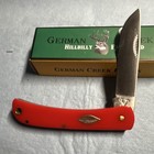 German Creek Hillbilly Farmhand Sod Buster Jr Manual Drop Point Slipjoint Red — photo 2