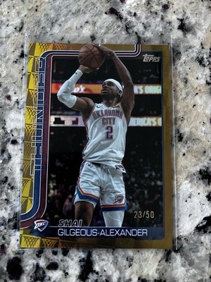 2025-26 Topps SHAI GILGEOUS-ALEXANDER Season Tip-Off Gold Foil /50 Thunder MVP