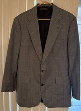 Vintage Brooks Brothers Mens Size 41 Long Houndstooth Wool Blazer Made In USA