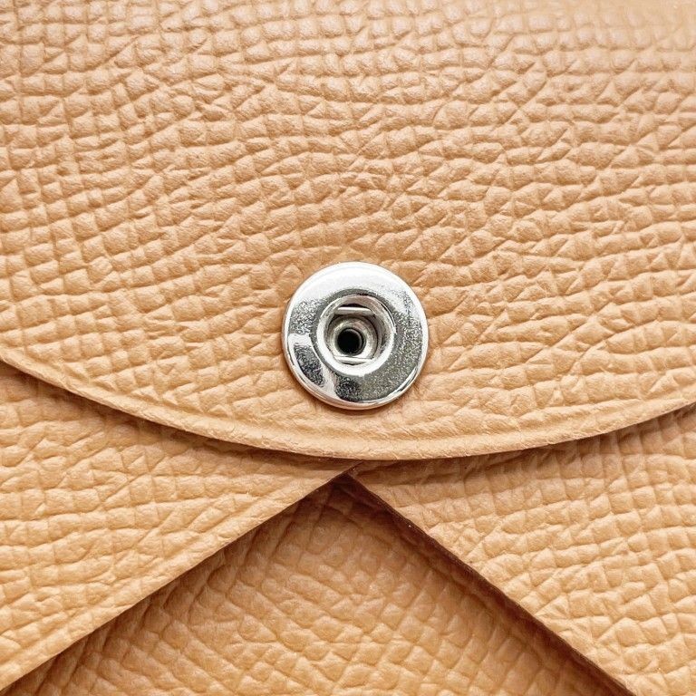 Hermes Calvi Card Case Gold Epson Leather Unisex 2.8in x 3.9in Pre-owned thumbnail 6