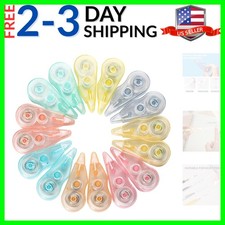 16PCS Mini White Errors Out Correction Tape with Dispenser, 13.12ft Each, Eas...