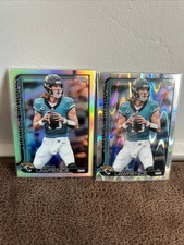 2025 Topps Chrome Trevor Lawrence Ray Wave Refractor and BASE LOT OF 2 #138