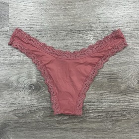 Victoria's Secret Dream Angels Lace-Trim Brazilian Panty (Seductive Rose)