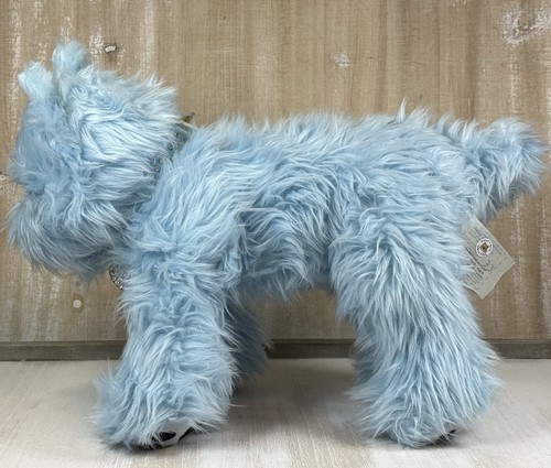 Build A Bear Blue Terrier Westie Shaggy 12” Dog Plush + Crystal Charm Collar! - Picture 2 of 8