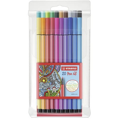 Premium fibre-tip pen STABILO  Pen 68 walletPremium-Filzstift STABILO  Pen 68 Et