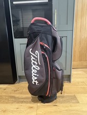 Titleist 14 Way Golf Cart Bag Red Grey Black Strap Callaway Rainhood
