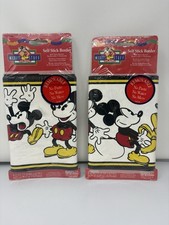 Mickey Mouse Disney Kids Self Stick Wall Paper Border 5YDx6.5IN WL9105 Retro NEW