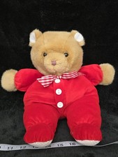 Eden Brown Bear Plush Red 13 Inch Stuffed Animal Toy