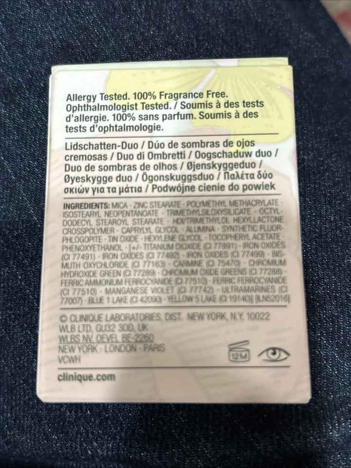 Clinique All About Shadow Duo - 01 Like Mink - FullSize New In Box Free Shipping - Image 2 of 3