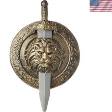 Gladiator Costume Accessory: Stylish Shield Sword Set for Themed Events