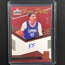 2021-22 Donruss Elite KEON JOHNSON Pen Pals Rookie Auto Red 15/49
