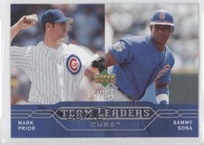 2005 Upper Deck First Pitch Team Leaders Mark Prior Sammy Sosa #266 0qr0