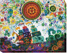 Bead Embroidery Kit on Natural Artist Canvas "Shliakh do Dreams"