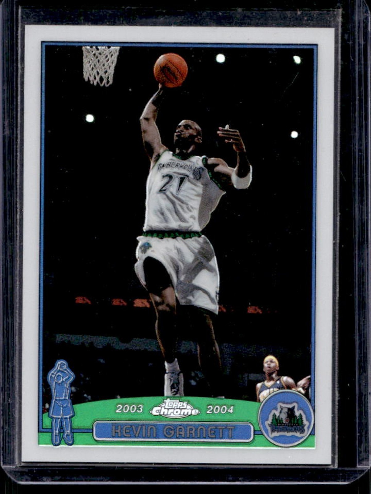 2003-04 Topps Chrome Kevin Garnett Refractor #100 Timberwolves
