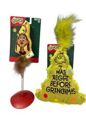 Lot Of 2 THE GRINCH Christmas CAT Toys Cat Kicker  Swatter Toy NEW