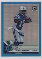 2019 Panini Donruss Optic Rated Rookie Aqua Prizm /299 Parris Campbell #165 14md