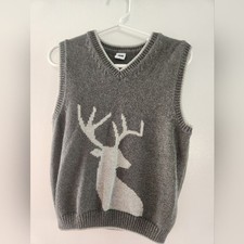 Janie and Jack Deer Sweater Vest Size 4