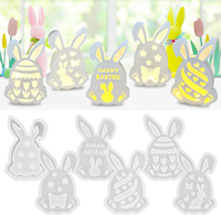 Silikonform Hase, 5 StüCk Silikonformen GießFormen Ostern, Silikonform Ostern Ha