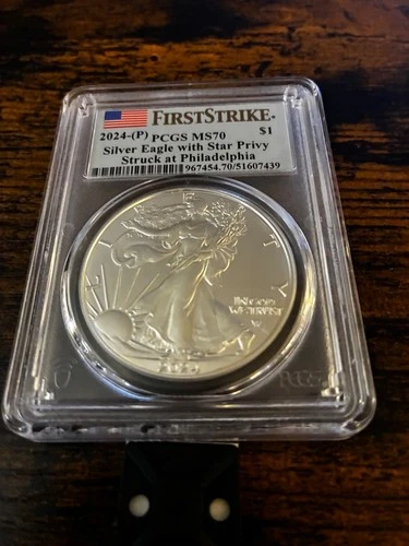 New Listing2024 Star Privy American Silver Eagle PCGS MS 70 - First Strike