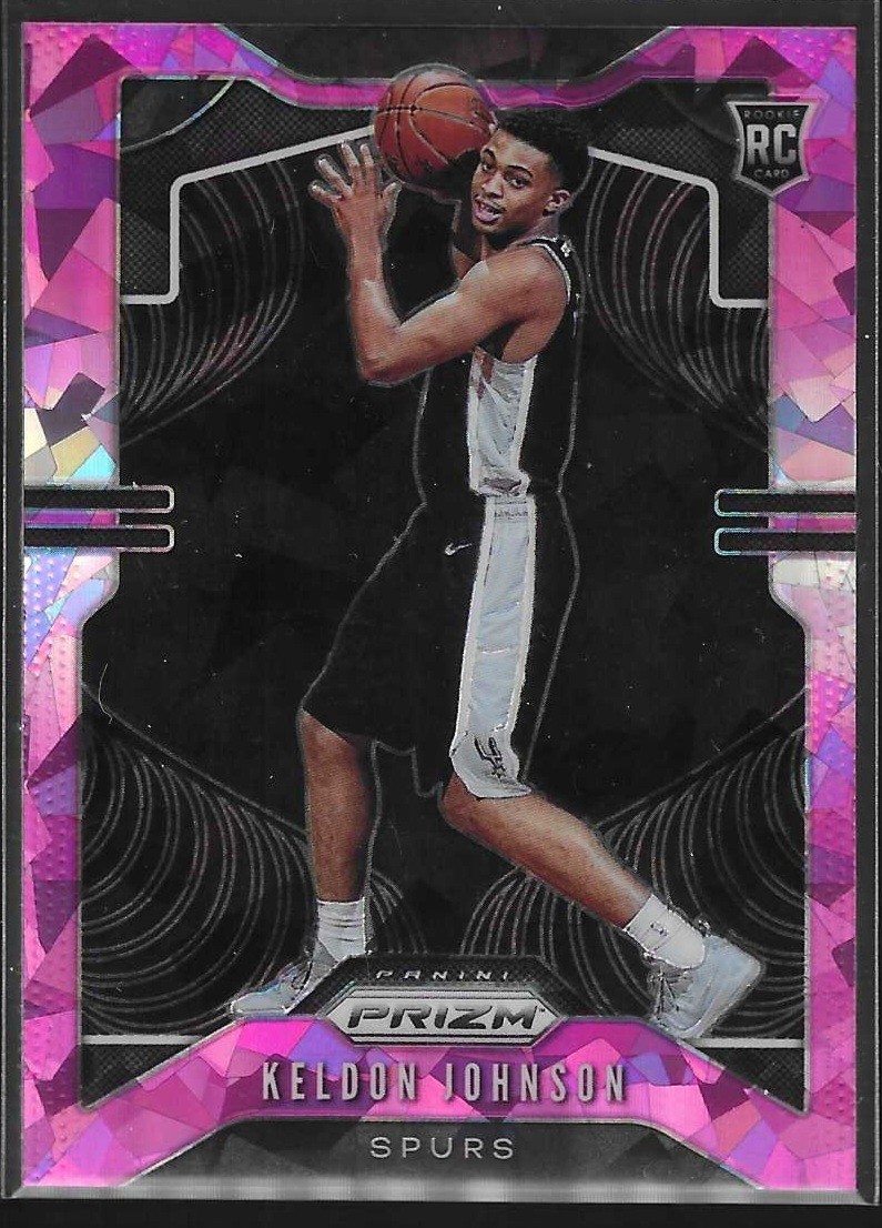 2019-20 Panini Prizm #273 Keldon Johnson Prizms Pink Ice Rookie