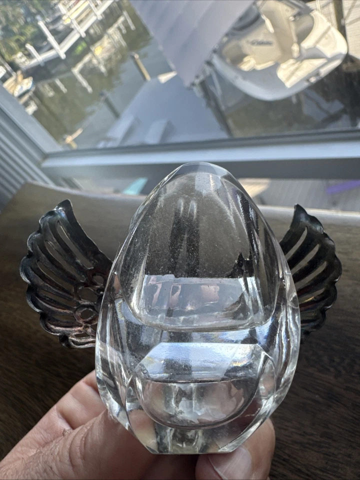 Bodega/anillo de plata 835 cisne cristal Albo reticulado alemán Foto 2 de 3