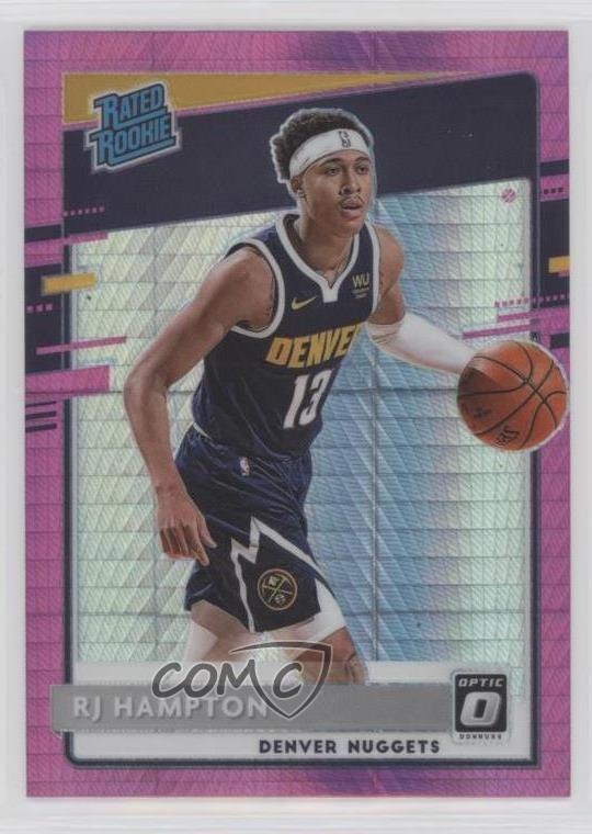 2020 Panini Donruss Optic Rated Hyper Pink Prizm RJ Hampton #174 Rookie RC fm0