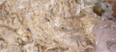 White Angora Goat Mohair Crafting Felting Natural fiber wool 8 oz