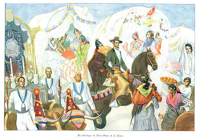 Antique Advertising The Pilgrimage of Notre Dame de la Rosée Magazine Issue 1932