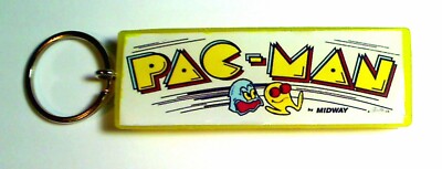 Pac-Man  Arcade Marquee Coin Door accessory Keychain