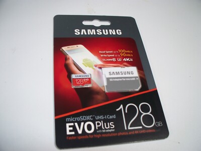 Samsung EVO Plus 128GB MicroSDXC Class 10 UHS-1 Memory Card MB-MC128GA/AM