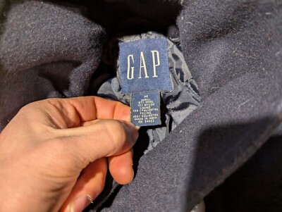 ジャケット・アウター 90s OLD GAP pea coat 10 botton navy M Vintage Women's Gap Navy Blue Lined Peacoat Double Breasted