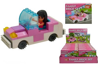 Bau Bausteine Spielzeug für Mädchen Kinder Familie Steine Spielset Geschenk