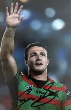 Sam Burgess Hand Signed South Sydney Rabbitohs 6x4 Photo 1