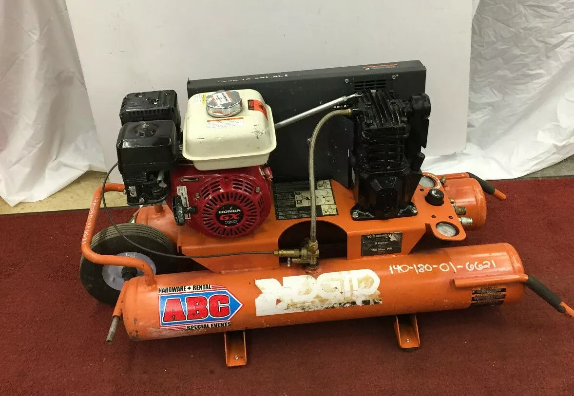 jazz Nunca Ajustamiento Used RIDGID 9 Gallon Portable Gas Powered Air Compressor Wheelbarrow  Commercial! | eBay