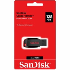 SanDisk Cruzer Blade 128GB USB 2.0 Flash Drive Thumb Memory Stick Pen SCDZ50 NEW