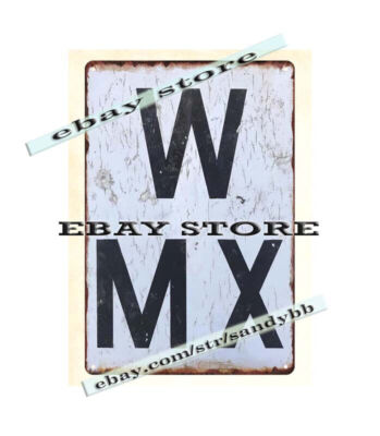 RAILROAD MULTIPLE CROSSING WHISTLE metal tin sign coolest garage ideas