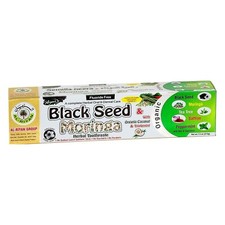 6 Tube ORGANIC BLACK SEED  MORINGA Herbal Toothpaste By AL-RIYAN , 7.5 oz.