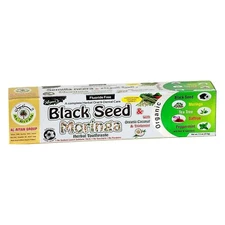 6 Tube ORGANIC BLACK SEED & MORINGA Herbal Toothpaste By AL-RIYAN , 7.5 oz.