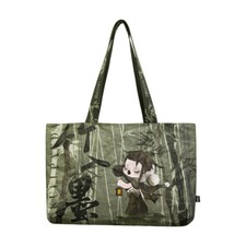 Authentic POP MART SKULLPANDA Courtyard Ink Plum Series Tote bag