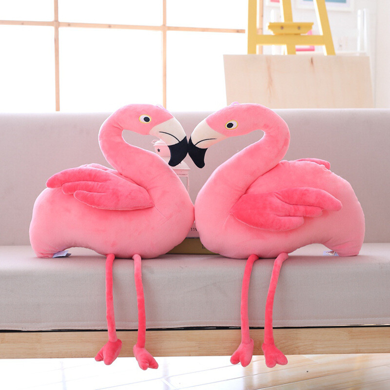 big stuffed flamingo