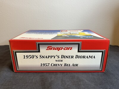 RARE Snap-on 1950s Snappy's Diner Diorama 1957 Chevy Bel Air New