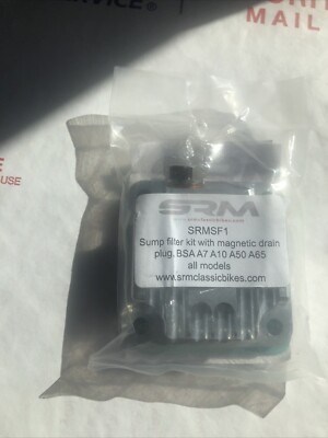 BSA SUMP PLATE MAGNETIC DRAIN PLUG 67-1285 A7 A10 A50 A65 A70 TWINS 500 650 SRM
