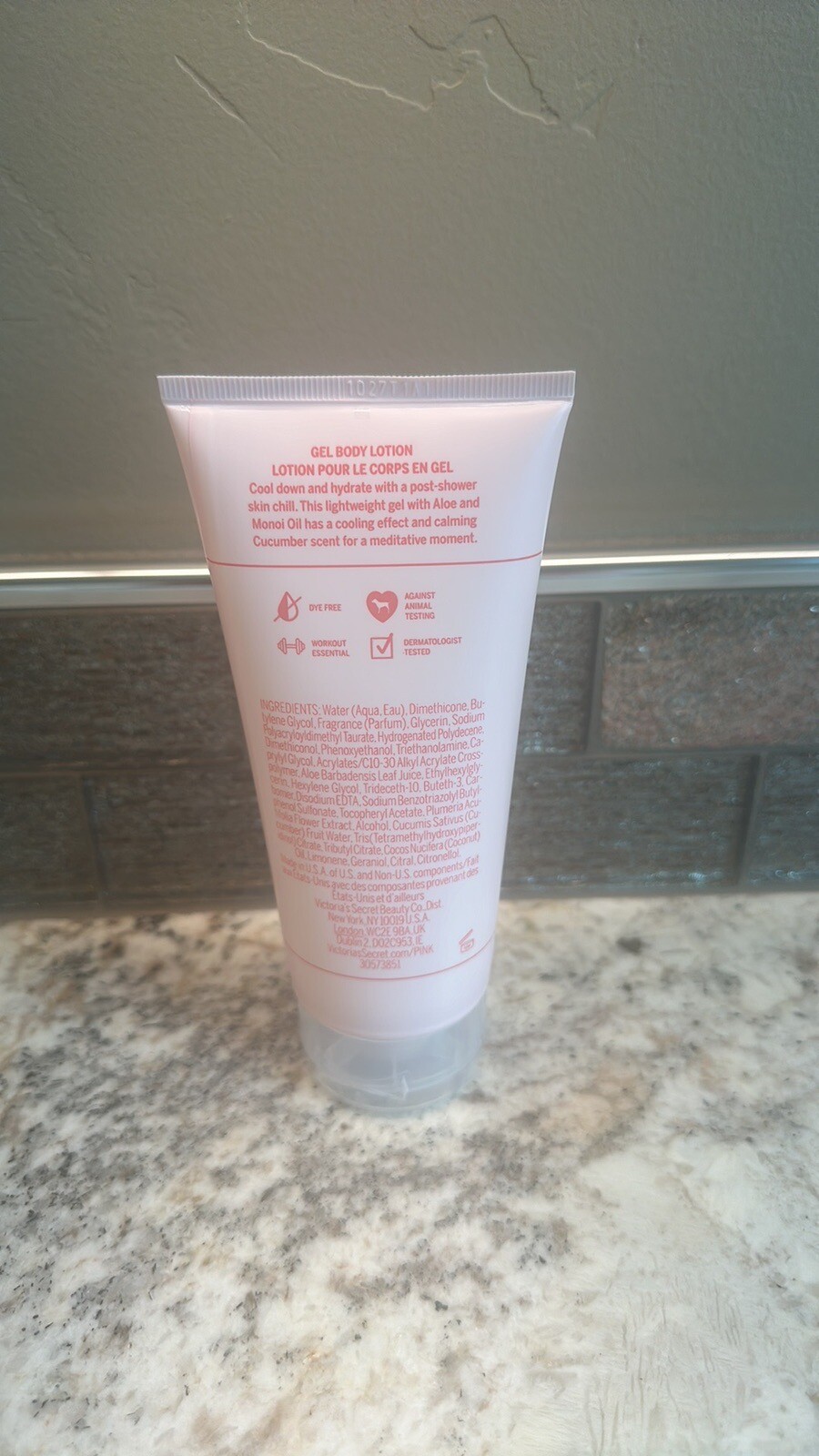 VICTORIA'S SECRET PINK SEAMLESS COOLING GEL BODY LOTION CREAM REFRESH