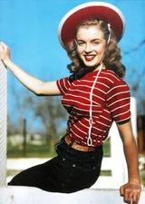 Marilyn Monroe Young Norma Jean Baker Color 5x7 Glossy Photo