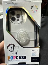 PopSockets PopCase with MagSafe for iPhone 12 Pro Max PopCase Slide Clear Grip