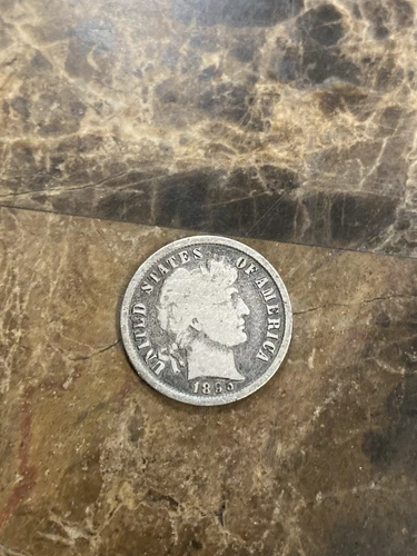 1895 (Philly) Barber Dime AG About Good 90% Silver Collectable Coin