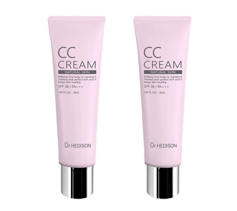 Dr.HEDISON CC Creme LSF 38 / PA+++ 50ml + 50ml Farbkorrektur & Sonnenschutz