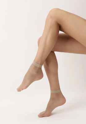 10 Pack: Oroblu Socks Geo 8 Bronzing Effect, ultra sheer, precious thin yarns