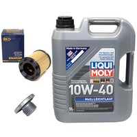MotoröL Set 10W-40 5 Liter + ÖLfilter SH 452 P + Schraube FüR Opel Vectra B 2.2I