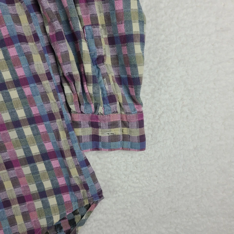 Мужская рубашка The Territory Ahead большой многоцветный чек на пуговицах - Изображение 2 из 4